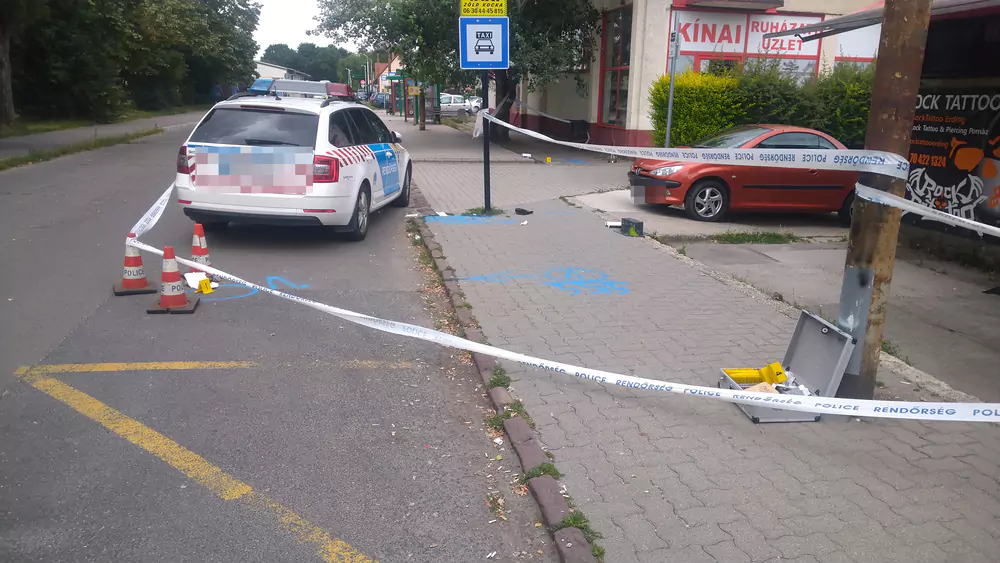 Baleseti helyszín takarítása